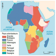 Les empires coloniaux en afrique en 1914