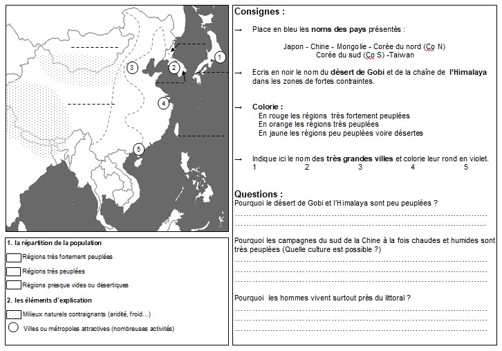 Asie orientale fiche